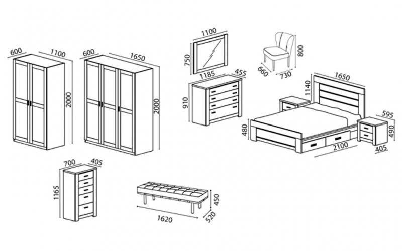Quarto de casal Florença branco rústico